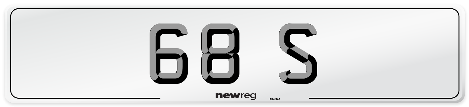 68 S Number Plate from New Reg